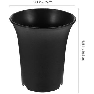 Pot de fleurs en plastique OEM, surélevé et épaissi, multi-spécifications, noir dépoli, pour plantes succulentes et vertes, vente en gros d'usine - Product Image 3