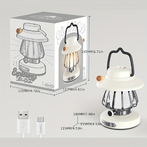 Lámpara de Camping con Diseño de Caracol Retro, Luz Nocturna Portátil Recargable para Exteriores, Luz de Ambiente para Tiendas de Campaña, Decoración de Patio - Product Image 5