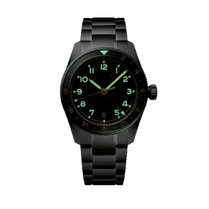 Reloj GMT Automático Unisex con Bisel Giratorio de 24 Horas, Esfera Luminosa, Correa de Acero Inoxidable, Ventana de Fecha, Funcional, Longinesing - Product Image 2