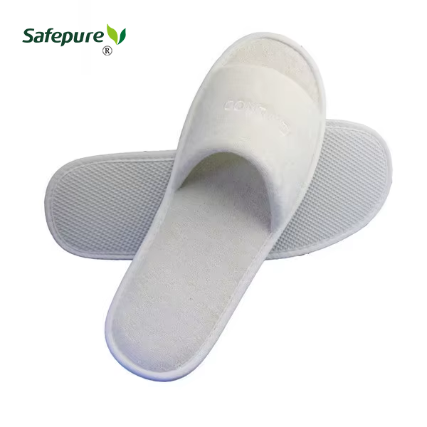 Customized Logo Terry Cloth Hotel Slippers