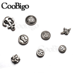 Goujons métalliques rivets <span class=keywords><strong>pointes</strong></span> Punk Rock vêtements sac à chaussures collier pour animaux <span class=keywords><strong>de</strong></span> compagnie bricolage accessoires d'artisanat en cuir bouclier nœud chinois croix # GZ062 - Product Image 4