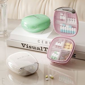 Organizador de pastillas PP de 7 días, caja de medicamentos semanal con botón pulsador, dispensador de medicamentos y vitaminas portátil colorido para viajes y hogar YH7219 - Product Image 1