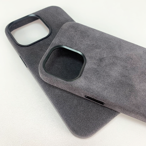 Vente en gros de luxe durable pour <span class=keywords><strong>coque</strong></span> de téléphone <span class=keywords><strong>Alcantara</strong></span> pour <span class=keywords><strong>iPhone</strong></span> 13/<span class=keywords><strong>14</strong></span>/15/16 <span class=keywords><strong>Pro</strong></span> Max Chargement sans fil étanche et magnétique personnalisé - Product Image 1