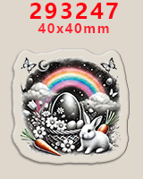 Transparent Flatback Resin Wholesale for Mobile Case Keychain DIY Craft Decoration <strong>Easter</strong> <strong>Ribbon</strong> 10pcs - Product Image 3
