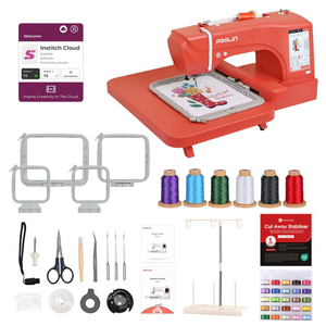PooLin EOC06-RE Manufacturer <b>Cheap</b> Wholesale Single Needle Customizable Home Multifunctional <b>Computer</b> Embroidery Machines - Product Image 1