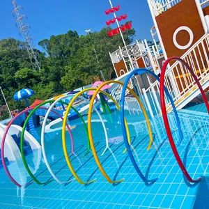 Rainbow Ring for Water Park Amusement Park Colorful Water Toy for Kids