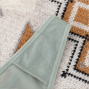 Phụ Nữ Sexy Ren Lưới Đồ Lót Thấp-Eo Quần Lót Thong Trong Suốt Hollow out Đồ Lót Nữ G Strings - Product Image 6