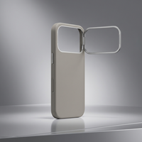 Coque de protection magnétique Vietao pour 17 Pro Max en TPU+PC, couleur unie, finition brossée, avec support d'objectif, pour utilisateurs sensibles à la peau