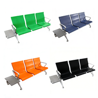 Chaises d'attente modernes pour aéroport, 1/2/3 places, chaise de terminal publique, structure métallique, banc d'attente pour aéroport, gare, hôpital