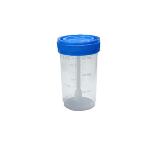 Tianhong Sample Cup 30Ml <b>Plastic</b> With Lid For Urine <b>Stool</b> Sputum Testing - Product Image 2