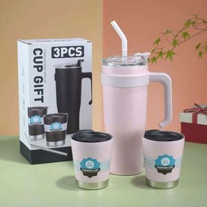Custom 40oz Stainless Steel Insulated Vacuum Travel Mug Anc Handle 318ml Double Wall Coffee Tumbler Cup Promotional <b>Gift</b> <b>Set</b> - Product Image 2