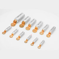 Conector de terminal comprimida de cobre y aluminio, CU-AL de terminales de engarce, tipo DTL-2, Bimetal