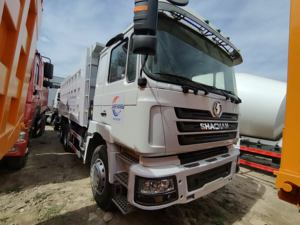 Camion à benne basculante hydraulique blanc SHACMAN Delong 2x8 nouveau génie municipal compétitif adapté aux camions de transport d'exportation d'usine - Product Image 3