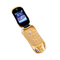 Mini Teléfono Móvil Dual SIM con Reproductor MP3/MP4, Desbloqueo por Botón, Linterna, Diseño de Auto, Súper Pequeño, Pantalla OLED