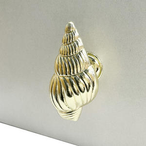Fashion Creative Conch Zinc Alloy Cabinet <strong>Knobs</strong> Handle Villa Hotel Furniture Wardrobe Kitchen Drawers Metal <strong>Seashell</strong> Pulls - Product Image 4