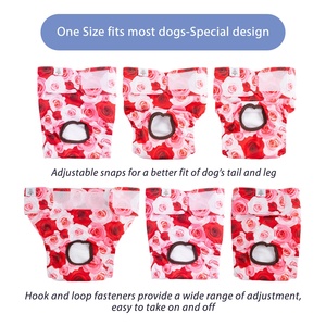 CuteBone 4-Pack <strong>Dog</strong> <strong>Belly</strong> <strong>Bands</strong> Washable <strong>Dog</strong> Cloth Diapers Cheap Pet Diapers - Product Image 4