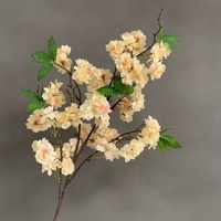 LO-1626 Branche de cerisier artificielle multicolore à 4 branches, 97 cm, fleur en soie pour décoration de mariage, plafond, maison, vase, table