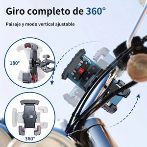 Soporte de teléfono para manillar de rotación de 360 grados, soporte para teléfono para <span class=keywords><strong>bicicleta</strong></span> de motocicleta con rotación de 360 grados, accesorios para <span class=keywords><strong>bicicleta</strong></span> - Product Image 5