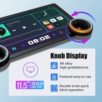 Radio para Auto de 11.5 Pulgadas con Doble Perilla y Cámara 360, Estéreo Android, Audio para Auto, Placa Amplificadora Activa, Pantalla para Auto para Estéreo Atoto LX400