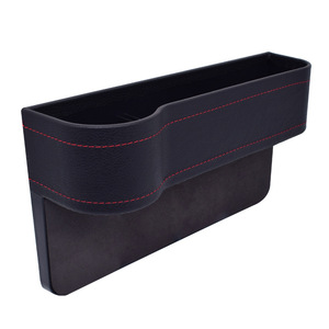Car Storage Organizer Leather Red For Center <b>Console</b> Armrest Box With Multiple Compartments - Product Image 3