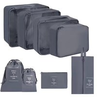 2025 Best Seller 8PCS Cubes d'emballage de compression légers Set Organisateur de bagages personnalisable pour le voyage
