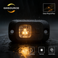Lampes LED IP67 DC10-30V blanc ambre pour éclairage de dessous de caisse et de porte-bagages de toit 4x4, 50000 heures
