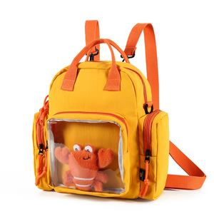 Oem Odm Custom Sea Animal Crab Plush Doll Ita Backpack Set Block Transparent Itabag Nylon Clear Window Anime Pin Display Bag - Product Image 4