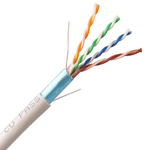 Cable de red de prueba de paso de rendimiento más alto de la serie SINET HP 24AWG cobre 305M escudo FTP Cat5e