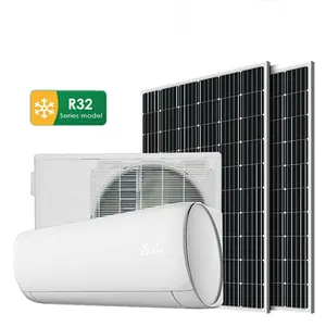 Off Grid Wall Split Smart Wifi AC DC ibrido solare alimentato condizionatore d'aria per alberghi RVS uso domestico