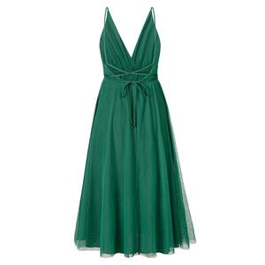 הסיטונאי האחרון הקיץ שמלות שושבינה שמלת רשת סקסית גזה זרימה שמלה חדשה בסגנון וינטג קצר בתוספת גודל מודרני ארוך - Product Image 1