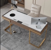 Mobilier de bureau de luxe Table en bois en forme de I Manger Bureau de patron Bureau de direction