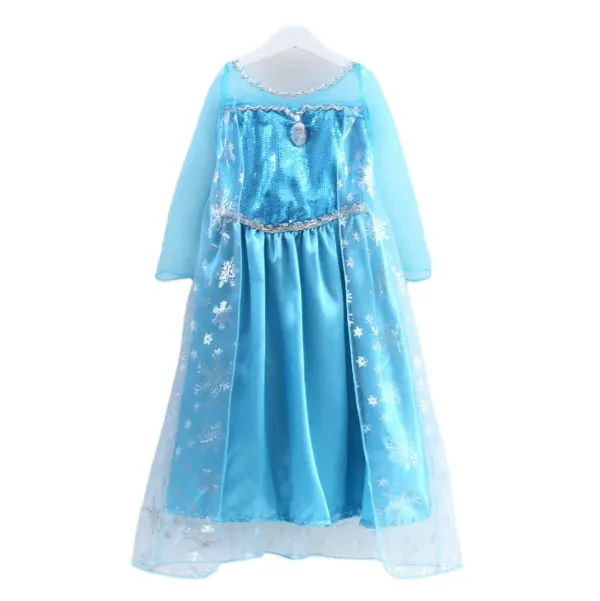 Vestido infantil frozen elsa, vestido de aniversário RTSWY-263