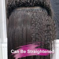 Perruques de cheveux humains Lagos Hairline Kinky Straight, densité 250, avec dentelle frontale HD 13x6, sans colle, pré-épilées, prêtes à porter