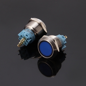 22mm Reset Roter 12V-24V LED-Licht Metall-Drucktastenschalter mit Rotem Kopf - Product Image 5