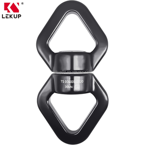 Crochet pivotant d'escalade pour hamac, accessoire suspendu, pivotant sécurisé à 360 degrés, dispositif de rotation de sécurité 30kN, pivotant pour balançoire - Product Image 4