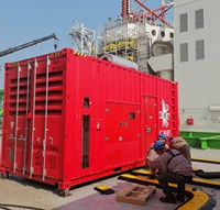 Groupe électrogène diesel conteneurisé à cadre ouvert, silencieux, refroidi par eau, 1000 kW/1250 kVA, alimenté par moteur Yuchai, 50/60 Hz, avec option ATS