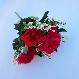 Ramo decorativo <span class=keywords><strong>de</strong></span> <span class=keywords><strong>flores</strong></span> artificiales <span class=keywords><strong>de</strong></span> espuma a granel, producto nuevo <span class=keywords><strong>de</strong></span> alta calidad, barato, China, para bodas en casa, 2017 - Product Image 6