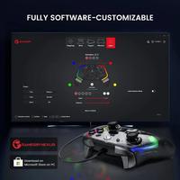 Control de Juego con Cable GameSir Kaleid con Efecto Hall para Xbox Series S/X, One, PC y Steam, Diseño Ergonómico, Experiencia de Juego Mejorada