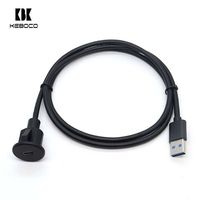 Kabel USB Type C 3.0 Female ke USB 3.0 A Male 1M Mount Panel