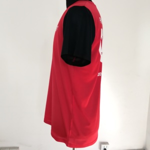 T-Shirt da palestra sportiva semplice per uomo donna manica corta maglia occhio di uccello 100% in microfibra poliestere T-Shirt rapidamente asciugare i vestiti - Product Image 4
