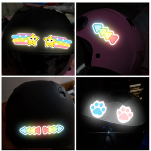 3M Phản Quang Mũ Bảo Hiểm Decals Xe Máy Xe Đạp Điện Xe Đạp Xe Đạp Xe Đêm Cưỡi An Toàn Cảnh Báo Dán Dính Băng Phản Quang - Product Image 6