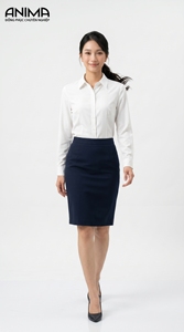 เสื้อเชิ้ตผู้หญิง 50% ผ้าไผ่ 50% ไมโครไฟเบอร์ ไม่ต้องรีด ทรงเข้ารูป แต่งกระดุมปักลาย สไตล์สาวออฟฟิศ ผ้าฝ้ายทั้งตัว ไม่ถักทอ - Product Image 5