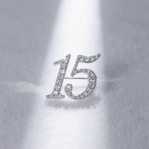 Yunan Sorority numarası 15 broş inci taklidi bayanlar Charm yaka <span class=keywords><strong>Pin</strong></span> - Product Image 4