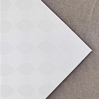 Panneau de plafond imperméable, plaqué vinyle, en plâtre, carré, 60 x 60, panneau de plafond décoratif, plaque de plâtre, 7 mm