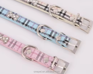 Collares de cuero para mascotas de diseñador escocés de alta calidad, collares de perro personalizados para perros cachorros - Product Image 5