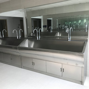 Stainless Steel Knee Touch Sensor Handwashing Sink L800*600*1800mm Medical Laboratory Use - Product Image 3
