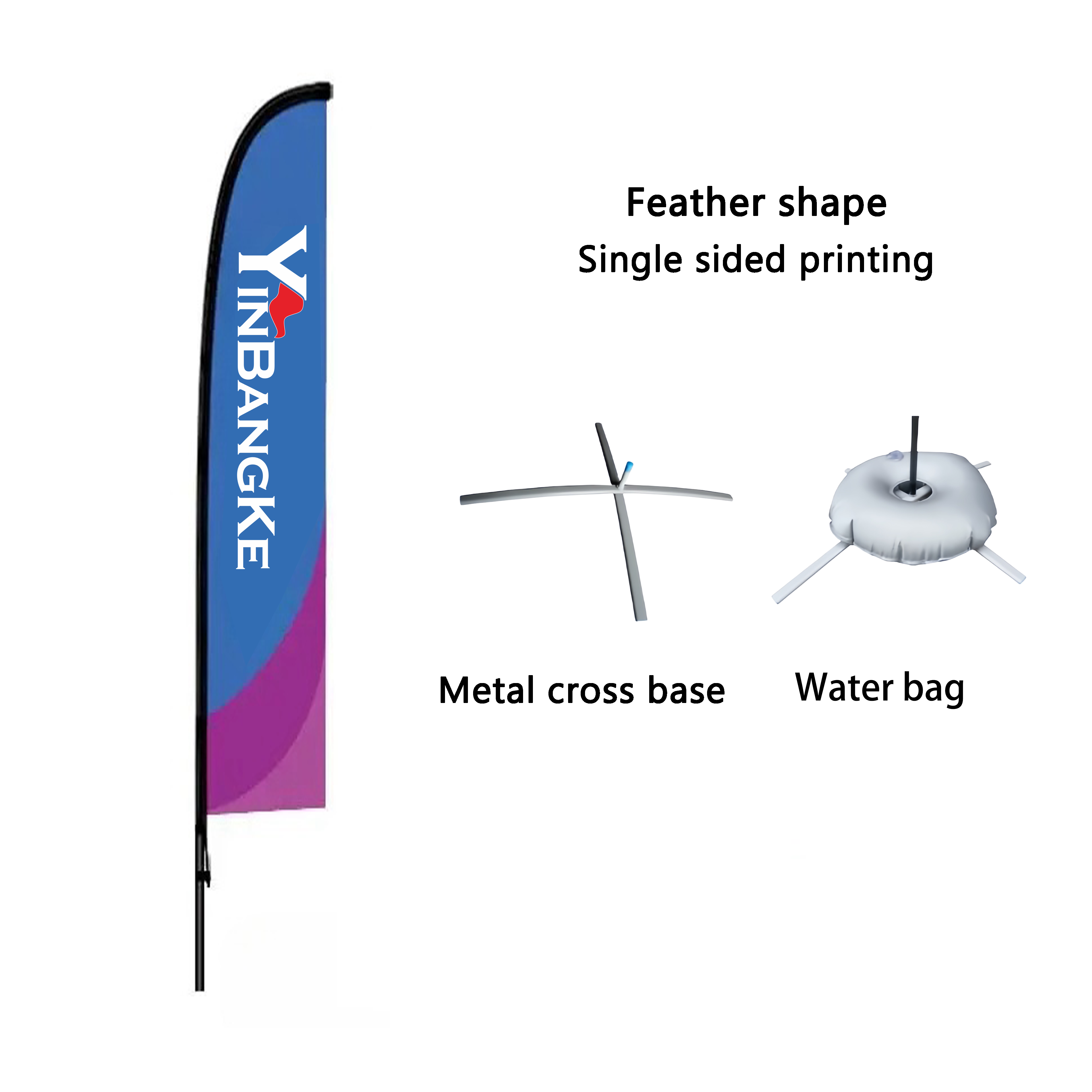 Single Sided Printing+Metal cross base