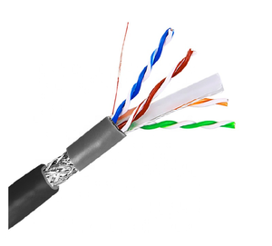 Huisheng Nhà Máy Giá Cat6 CAT6E ngoài trời LAN Cáp đồng trần SFTP lá chắn không thấm nước Kháng UV PVC + PE đôi áo khoác 305m - Product Image 2