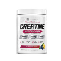 Poudre de créatine monohydrate à la myrtille et au citron pour la gestion de l'énergie et la force musculaire maigre - Végétalien, naturel, pour adultes
