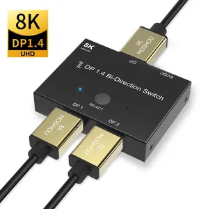 Moshou 8K @ 60Hz HDMI 2.1 Chuyển Splitter 2 Trong 1 Trong 4K @ 120Hz Siêu HD Switcher Cho Máy Tính Máy Tính Xách Tay 2 Nguồn Để 1 Hiển Thị